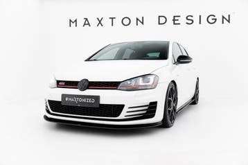 Maxton Street Pro Front Splitter VW Golf 7 GTI - Zwart, Verzenden