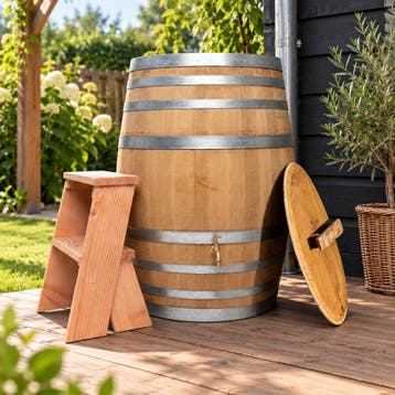 Luxe Eikenhouten IJsbad (300L) – Complete Wellness Set!, Tuin en Terras, Ophalen of Verzenden, Nieuw, Vast