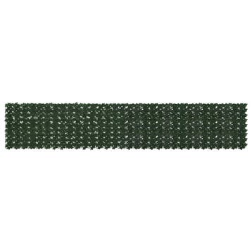 vidaXL Balkonscherm met bladeren Donkergroen 400 x 75 cm, Verzenden, Nieuw