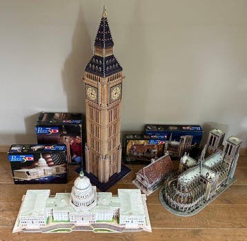 Puzzel - Puzz 3D – 4 iconische monumenten – Big Ben,