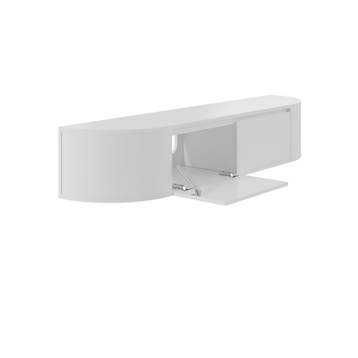 Aura Japandi Tv-meubel 180 x 35 x 33 cm - Wit, Ophalen of Verzenden, Nieuw