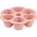 BEABA Multiportions siliconen 6x90 ml roze (baby maaltijden), Verzenden, Nieuw