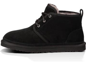 UGG Neumel - Heren Veterschoenen - Leer - Zwart - Maat 44, Verzenden, Nieuw