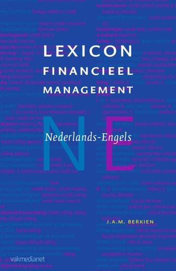 Lexicon Financieel Management Nederlands Engel 9789013091120, Boeken, Verzenden, Zo goed als nieuw