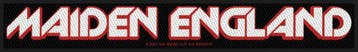 Iron Maiden - Maiden England - patch officiële merchandise, Verzamelen, Ophalen of Verzenden, Nieuw, Kleding