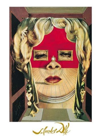 Kunstdruk Salvador Dali - Il volto di Mae West 60x80cm, Verzenden, Nieuw