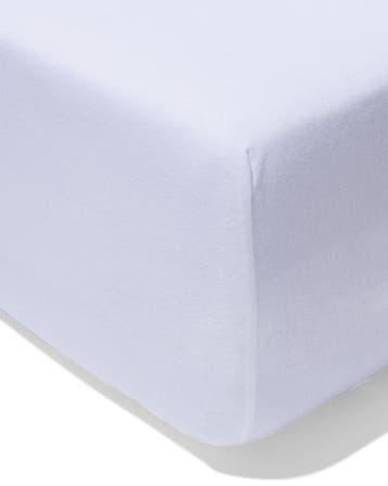 HEMA Boxspring hoeslaken 180x200/220cm jersey wit, Verzenden, Nieuw, Wit