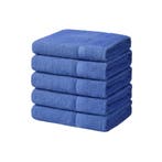 Handdoeken 70×140 cm – Set van 5 – 400 g/m² - Blauw, Verzenden, Nieuw