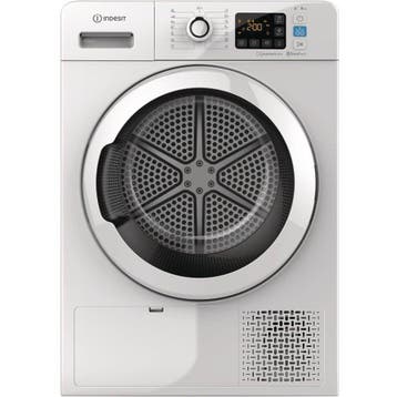 Indesit Ytnlm1182krx - Warmtepompdroger - 8 kg - 65 dB -, Witgoed en Apparatuur, Ophalen of Verzenden, Zo goed als nieuw, Voorlader