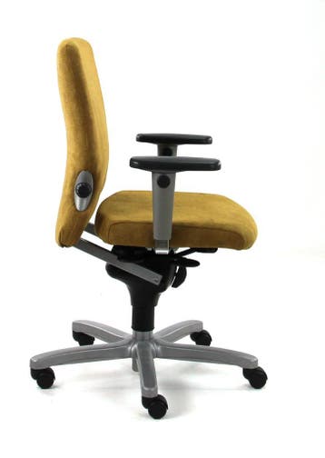 Bureaustoel Comforto 77, nieuwe stoffering, Verzenden, Geel, Zo goed als nieuw, Bureaustoel
