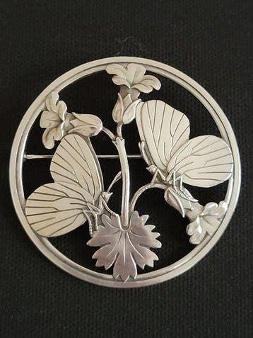 Georg Jensen - Broche Zilver - Vlinderbroche nr. 283