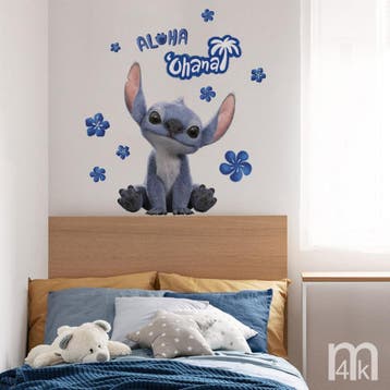 Disney Stitch Live Action muurstickers Ohana, Muurdeco4kids, Kinderen en Baby's, Kinderkamer | Inrichting en Decoratie, Verzenden
