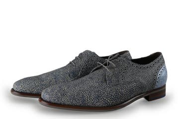 Floris van Bommel Veterschoenen in maat 40½ Blauw, Kleding | Heren, Schoenen, Floris van Bommel, Zo goed als nieuw, Veterschoenen