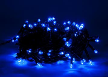 LED Kerstboom Twinkle verlichting - 100 LED - Blauw, Ophalen of Verzenden, Nieuw
