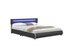 Veiling - Gestoffeerd Bed - 180 x 200 cm - Grijs - LED Verli, Nieuw