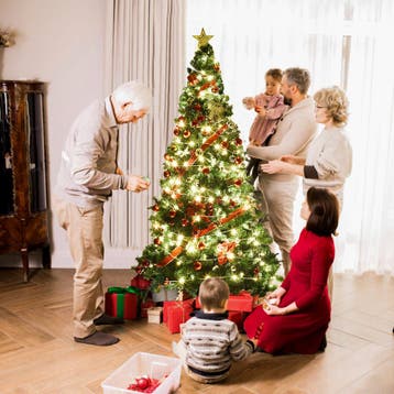 2dekans | Coast Kunstkerstboom met Metalen Voet - 210cm -, Diversen, Kerst, Ophalen of Verzenden, Zo goed als nieuw