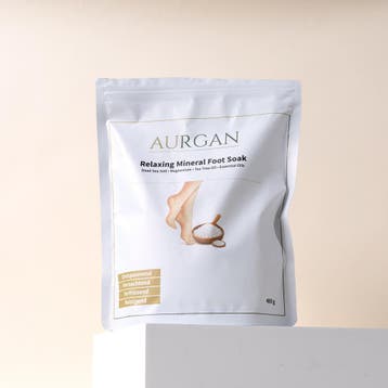 Aurgan Foot Soak 480g – Voetenbadzout met Tea Tree, Rozemari, Sieraden, Tassen en Uiterlijk, Ophalen of Verzenden, Nieuw