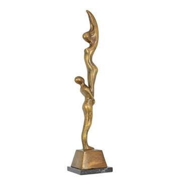 A MODERNIST BRONZE SCULPTURE OF TWO ACROBATS (Interieur), Verzenden, Nieuw