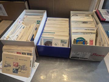 Wereld 1960/1996 - Partij van ongeveer 1000 enveloppen en, Gestempeld