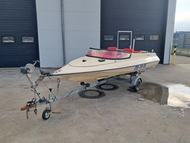 Speedboot, met boottrailer, Sims, Super V, Watersport en Boten, Speedboten