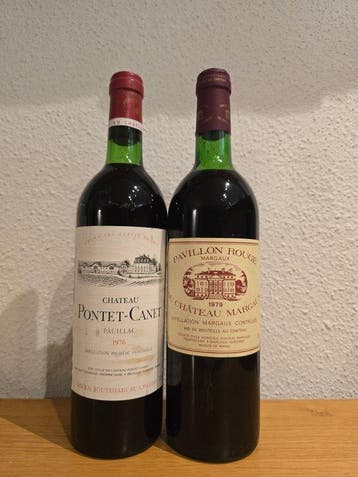 1976 Chateau Pontet-Canet & 1979 Pavillon Rouge du Chateau, Nieuw