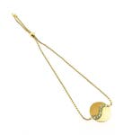 Verstelbare armband met yinyang plaatje (Schakelarmband), Gebruikt, Overige kleuren, Ophalen of Verzenden, Met edelsteen