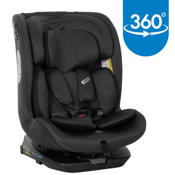 Lorelli Rodeo Black 40-150 cm 360° i-Size Autostoel, Kinderen en Baby's, Autostoeltjes, Nieuw, Isofix, 15 t/m 36 kg, Verzenden
