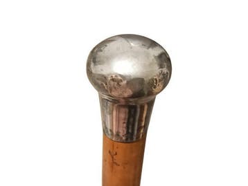 Wandelstok - .925 zilver - Edwardiaanse antieke wandelstok