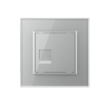 Livolo | Grijs | SR | Netwerk RJ45 Cat.6 | Blindplaat, Doe-het-zelf en Verbouw, Ophalen of Verzenden, Nieuw