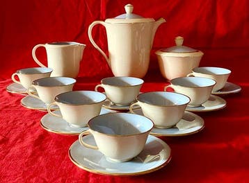 Saint-Méen-Le-Grand - Rivière-Letort - Koffieservies voor 8