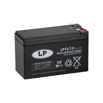 Landport (LP) VRLA-LP accu 12 volt 7,0 ah LP12-7 VDS (t1), Computers en Software, Ophalen of Verzenden, Nieuw