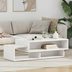 Salontafel Wit 105 x 50 x 32,5 cm Bewerkt hout, Verzenden, Nieuw