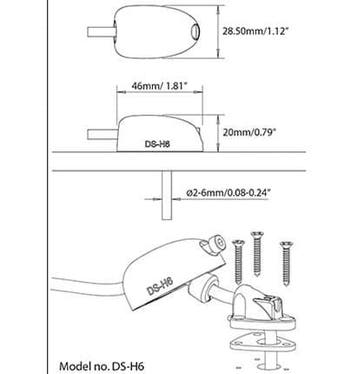 Scanstrut Kabeldoorvoer 2-6mm DS-H6, Watersport en Boten, Ophalen of Verzenden, Nieuw