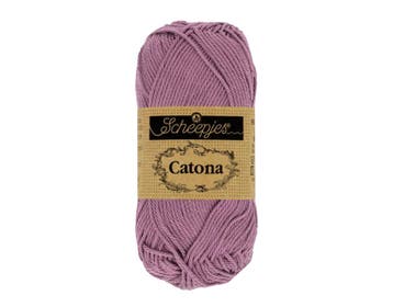 Scheepjes Catona 25g - 240 Amethyst - Haakgaren / Breigaren, Ophalen of Verzenden, Nieuw, Breien of Haken, Wol of Garen