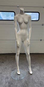 Paspop, Etalagepop Vrouw, B44 x D30 x H170cm, wit