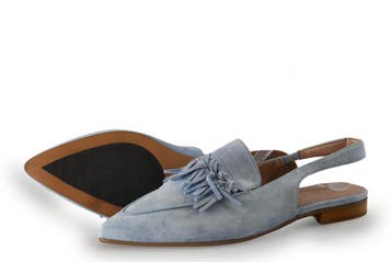 Stefano Lauran Slingbacks in maat 39 Blauw, Zo goed als nieuw, Stefano Lauran, Verzenden, Blauw