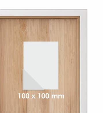 100 x 100mm Zelfklevende Insteekhoes - Transparant - Dri...