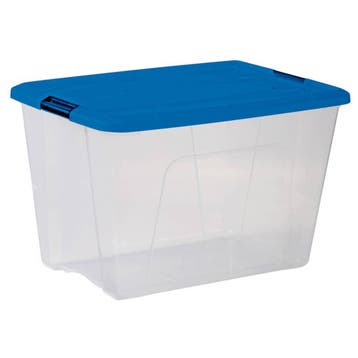 Opbergbox 60L - Blauw/Transparant, Nieuw