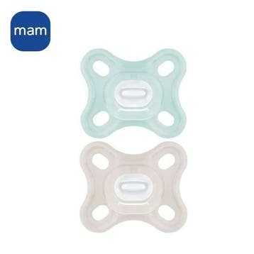 MAM Comfort Fysiologische Fopspeen +0m Blauw Set van 2 +..., Verzenden, Nieuw