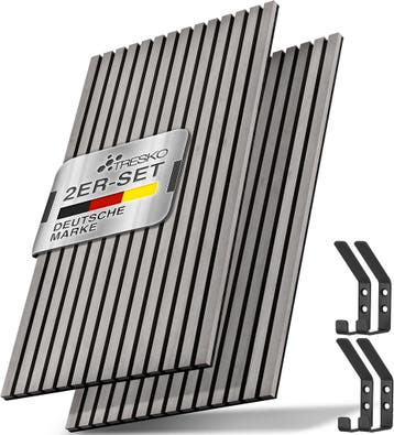 Wandpanelen - Akoestische panelen - Lattenwand - 2 stuks - 1, Verzenden, Zo goed als nieuw