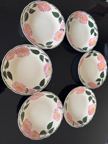 Villeroy & Boch - Bord (6) - wild rose - Porselein - 13 cm
