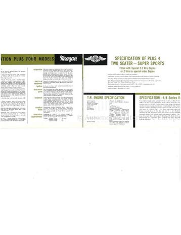1962-1963 MORGAN PROGRAMMA BROCHURE ENGLISH, Nieuw, Author