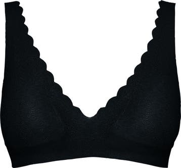 sloggi - Maat M - ZERO Feel Lace Bralette - Zwart, Verzenden