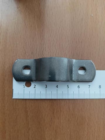RVS 304 buisklem / halve kapbeugel gepolijst/ getrommeld, Nieuw, Overige typen, Rvs