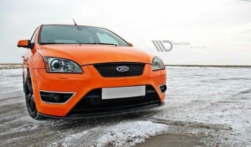 Voorspoiler Ford Focus ST Mk2 V.2 Glanzend Zwart, Ophalen of Verzenden, Nieuw