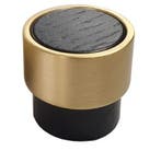 Meubelknop Lillehammer Ø26mm essen/messing, Verzenden, Nieuw