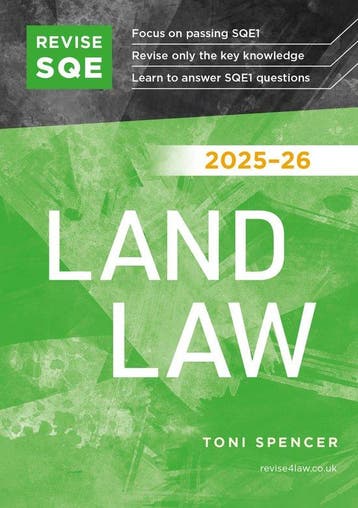 9781917183413 Revise SQE Land Law 2025/26, Verzenden, Nieuw, Toni Spencer