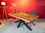Mangohouten eettafel Emma rechthoek. Uit voorraad leverbaar, Overige houtsoorten, Nieuw, Vijf personen of meer, 150 tot 200 cm