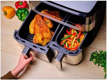 Moulinex Dual Easy Fry & Grill YY5233FB - Airfryer - 8,3 L -, Verzenden, Zo goed als nieuw