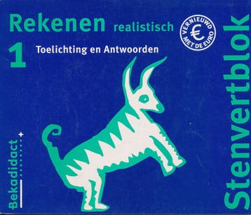 Stenvert Antwoorden Rekenen Realistisch 1 groep 3, Boeken, Verzenden, Nieuw